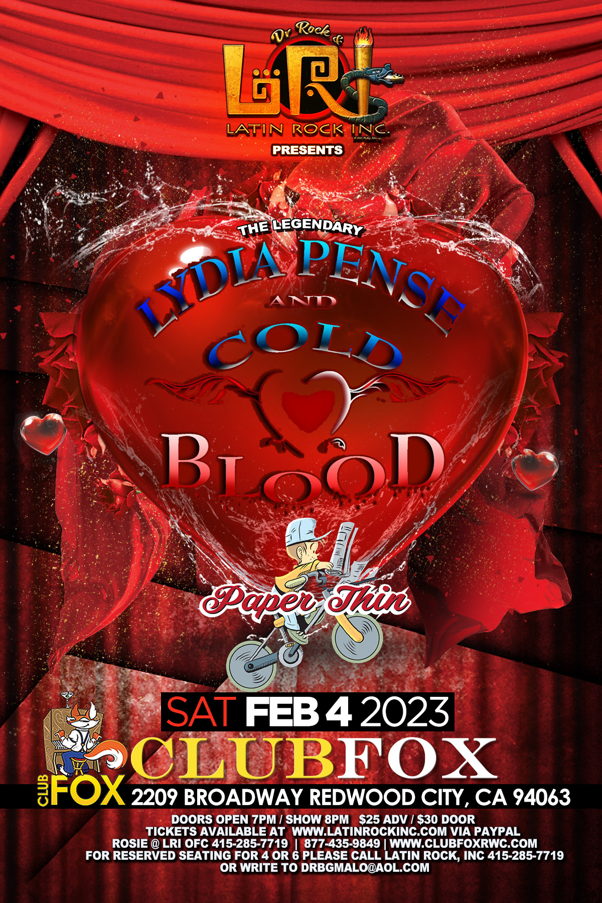 Lydia Pense and Cold Blood Feb 4, 2023 at Club Fox